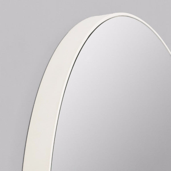 Middle of Nowhere | Flynn Round Mirror 50cm WHITE | Shut the Front Door