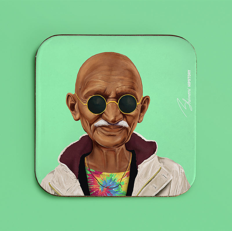 Hipstory | Hipstory Coaster - Gandhi | Shut the Front Door