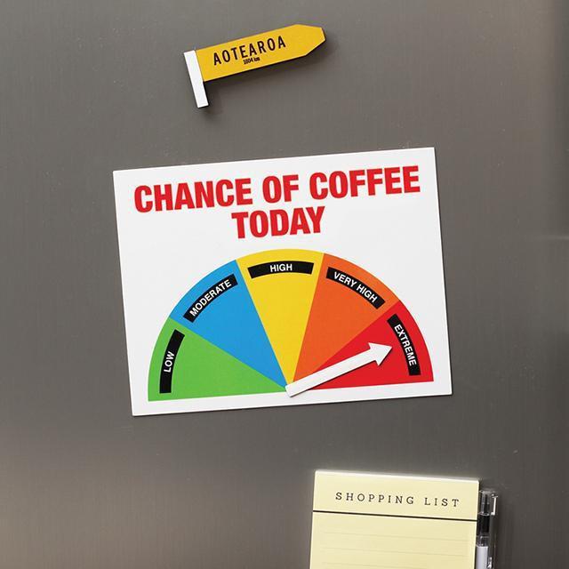 Just Great Design | O-Meter Coffee Magnet | Shut the Front Door