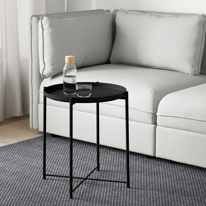 Garcia | Metal Tray Table - Black | Shut the Front Door