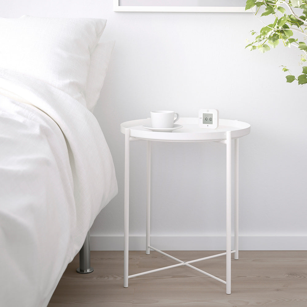 Garcia | Metal Tray Table - White | Shut the Front Door