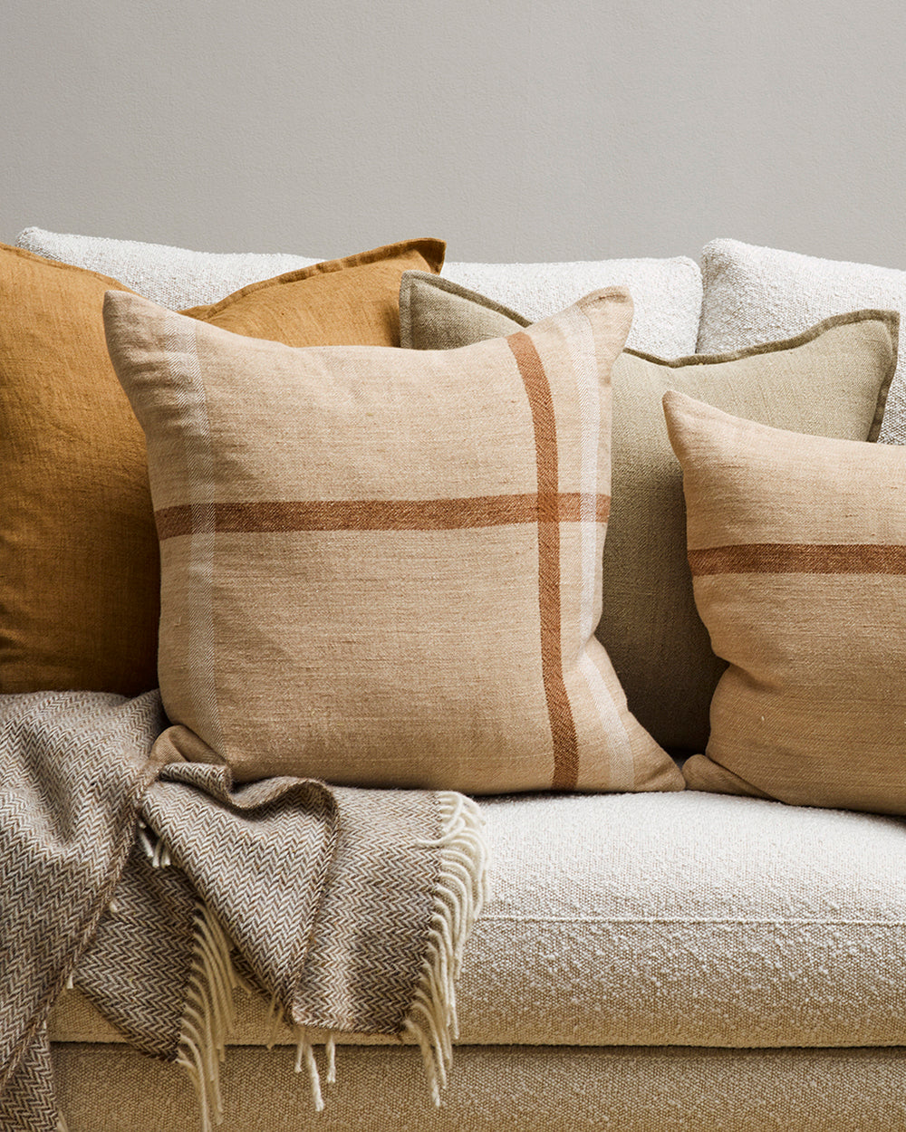 Mulberi | Keswick Cushion 50x50cm - Taupe | Shut the Front Door