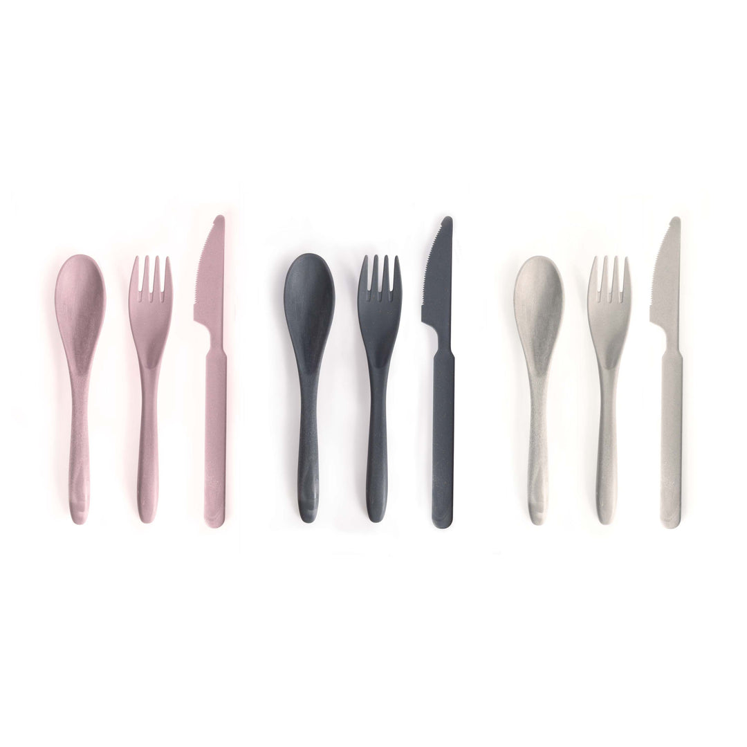 IS Gifts | Wheat Straw Travel Cutlery Set - Blush | Shut the Front Door