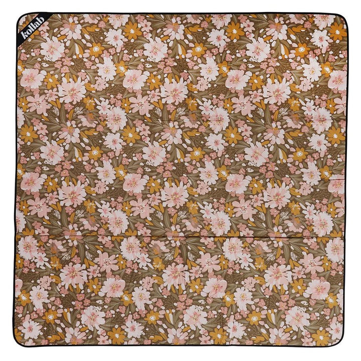 Kollab | Picnic Mat - Khaki Floral | Shut the Front Door