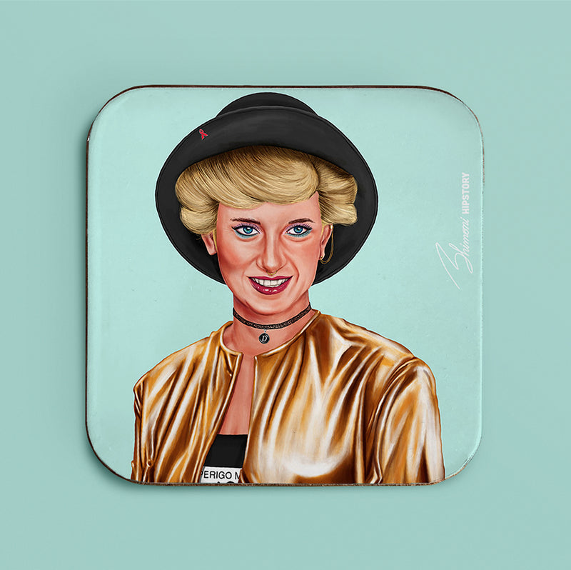 Hipstory | Hipstory Coasters - Princess Diana - 8 Pack | Shut the Front Door