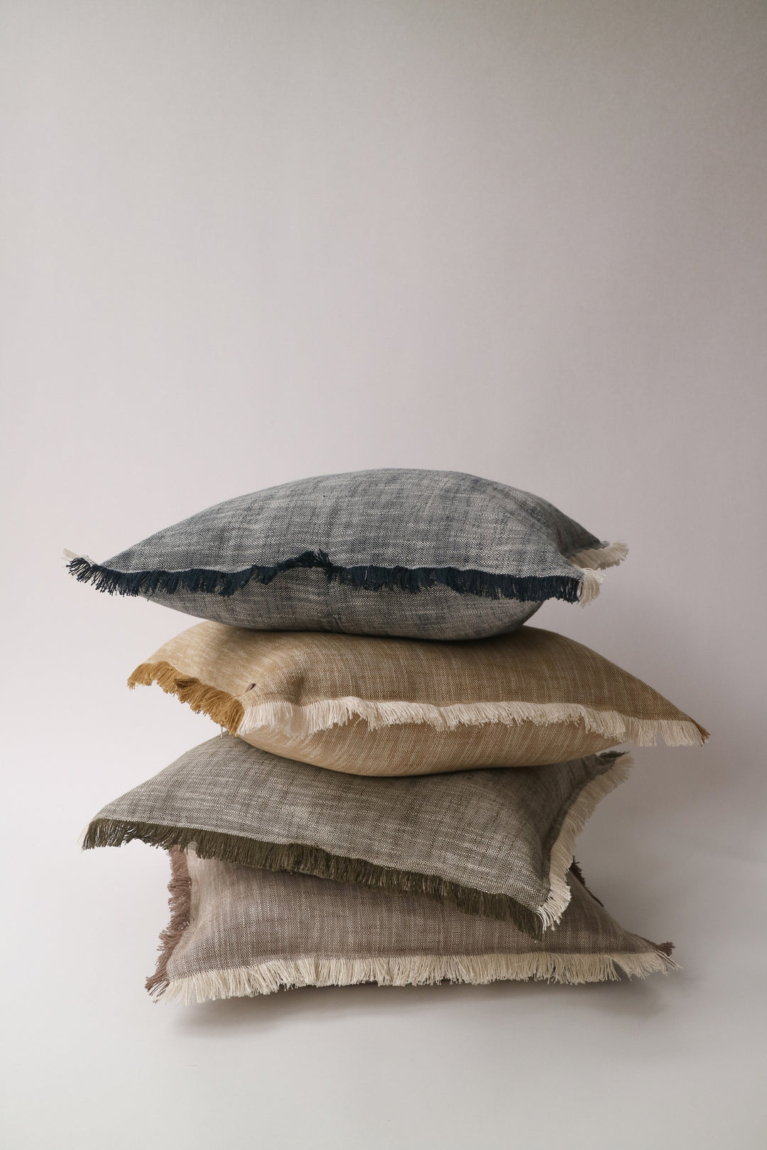 Raine & Humble | Slub Chambray Cushion 50x50cm - Stone | Shut the Front Door