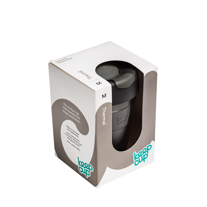 KeepCup | KeepCup Thermal Coffee Cup 12oz Black | Shut the Front Door